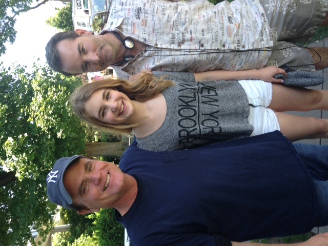 Steve Herek, Sophie Nelisse and David Paterson wrapping THE GREAT GILLY HOPKINS