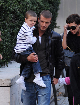 David Beckham, Victoria Beckham, Romeo Beckham and Cruz Beckham