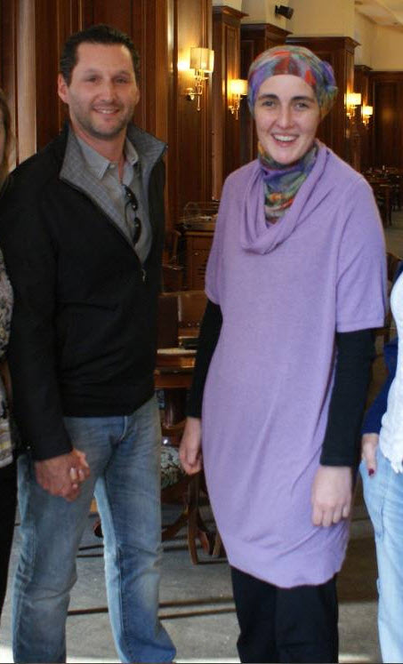 With movie Director Aida Begic at the Holiday Inn Hotel in Sarajevo (September 2013).
