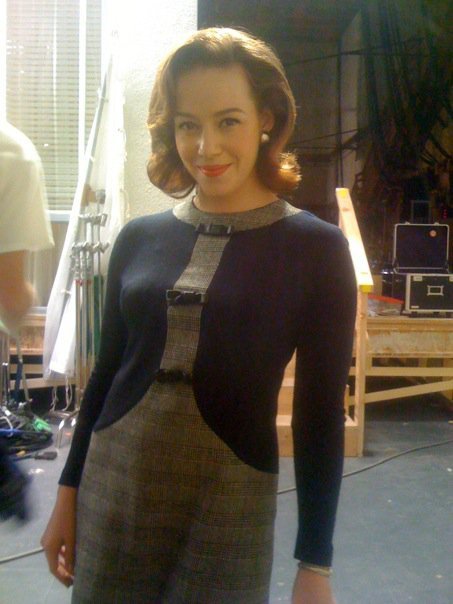 On the set of Mad Men