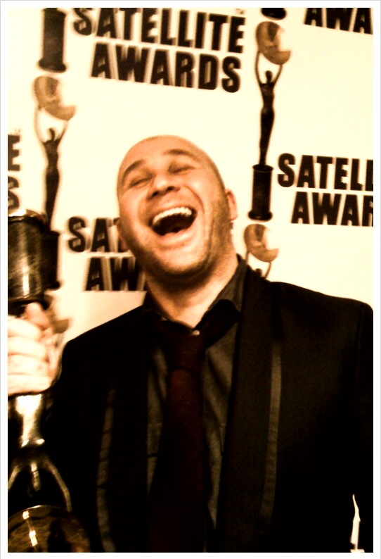 Kjeld with Kent's Satellite Award (2009)