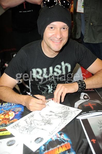 Signing copies of graphic novels Templar, Invictus: Friend or Foe, Clan of the Vein and 'The Dog Handler' prints (featured on MTV's hit series TEEN WOLF) at San Diego Comic-Con Int'l. July, 2015.