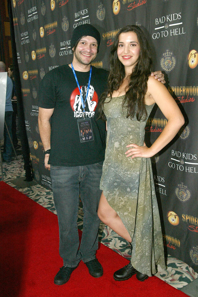 At the premiere of Bad Kids Go To Hell/San Diego Comic-Con International with actress Shelly Skandrani, July 2012.