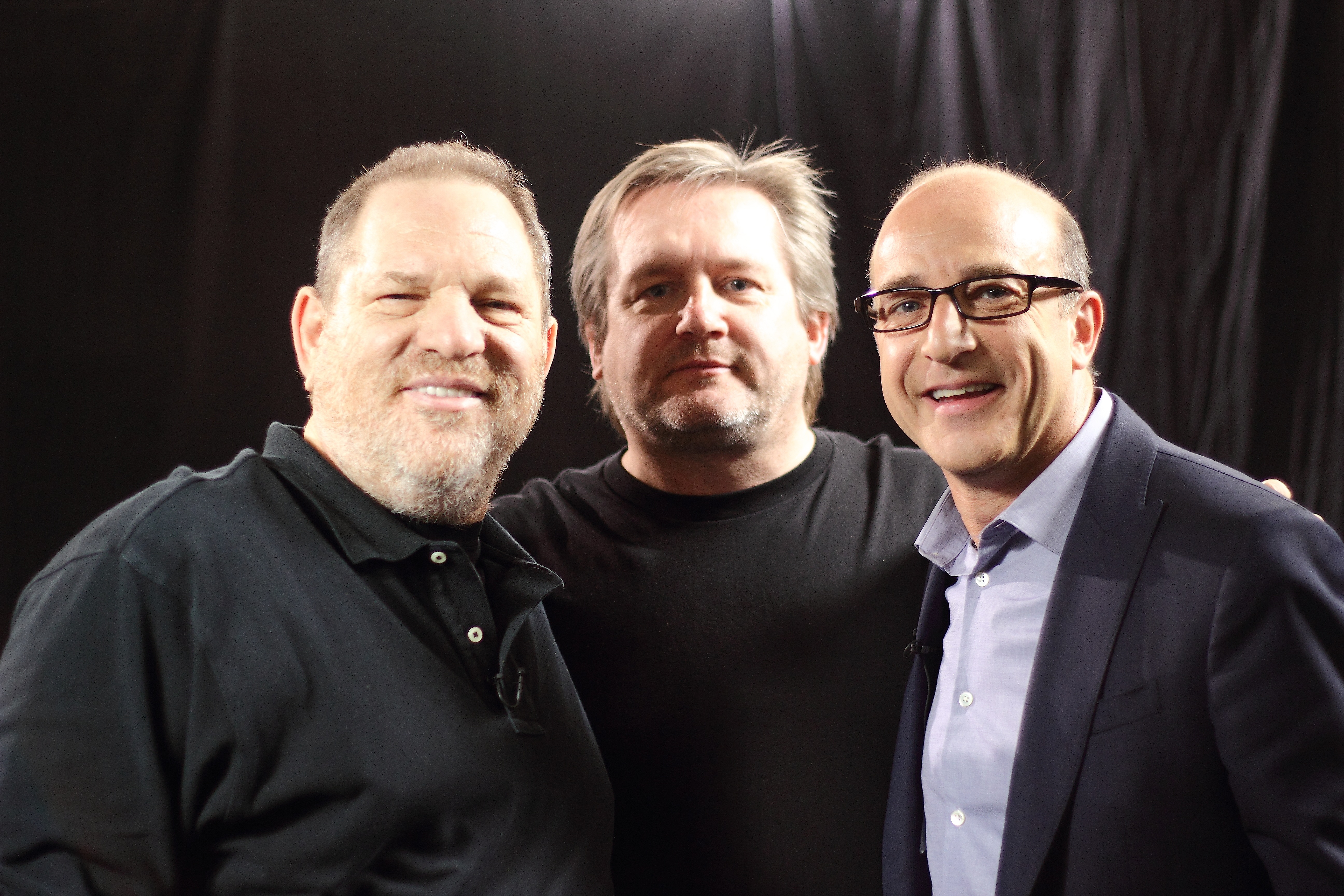 Harvey Weinstein, Paul Duddridge, Paul Mckenna at Mckenna record. Los Angeles