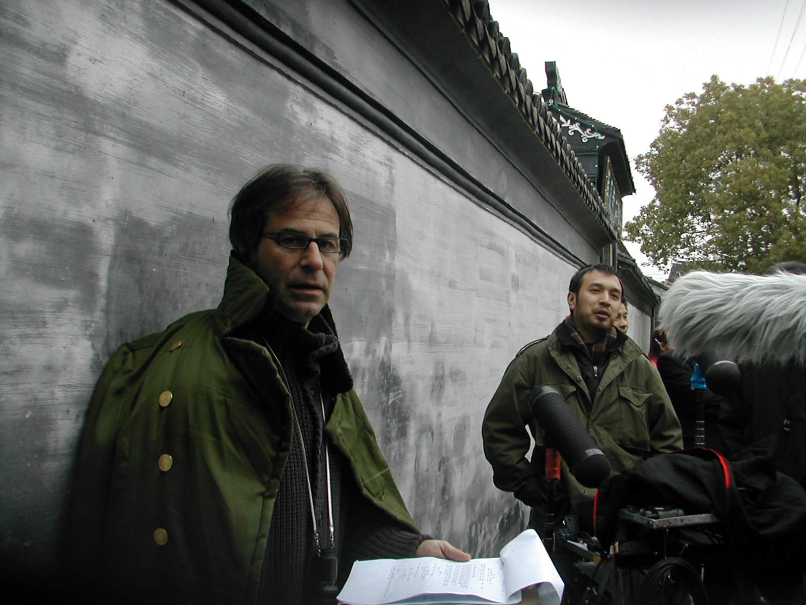 On the set in China