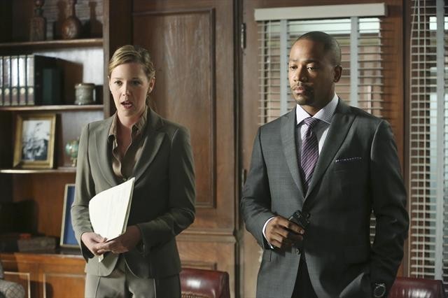 Still of Adria Tennor and Columbus Short in Scandal (2012)