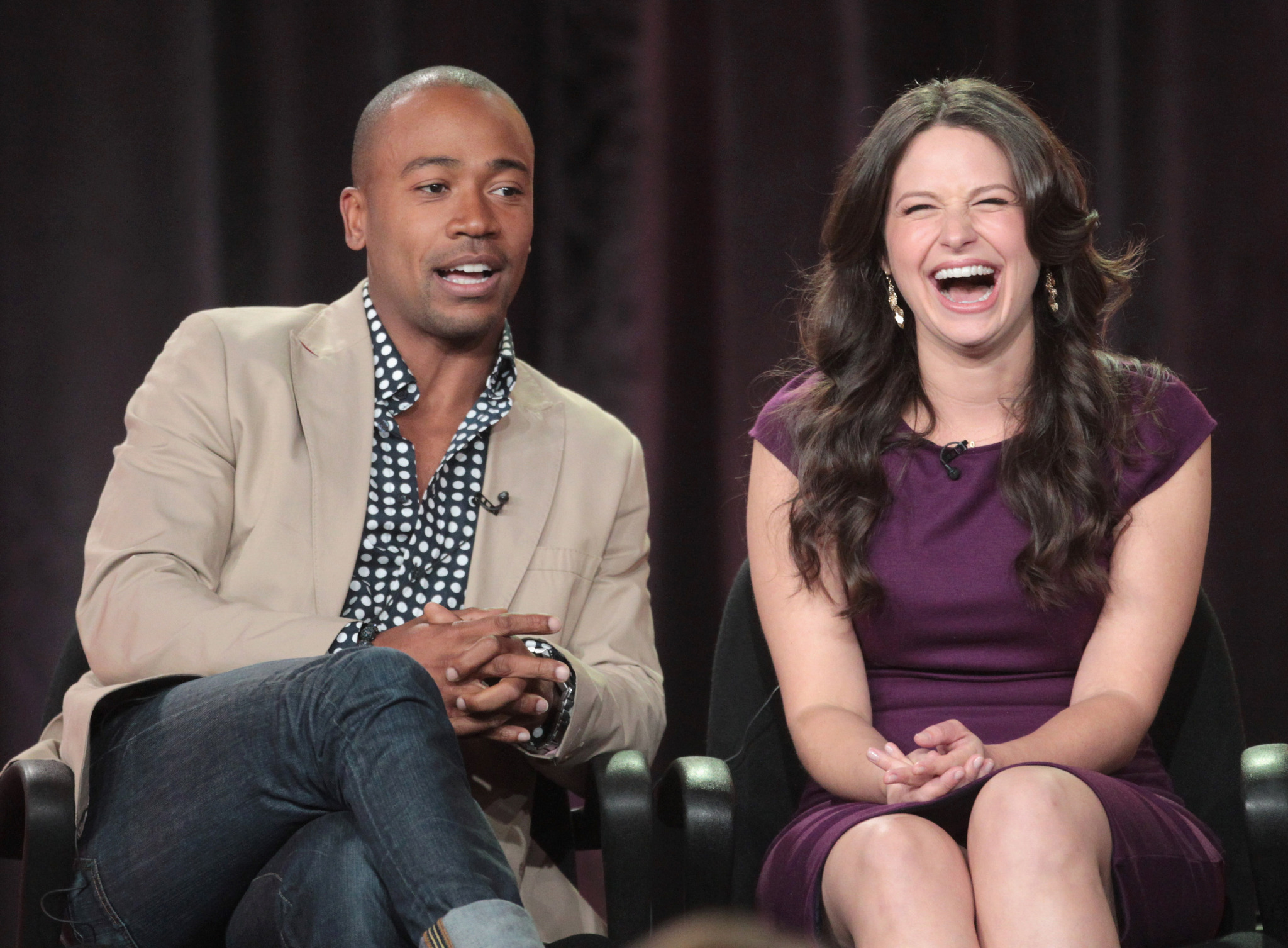 Columbus Short and Katie Lowes
