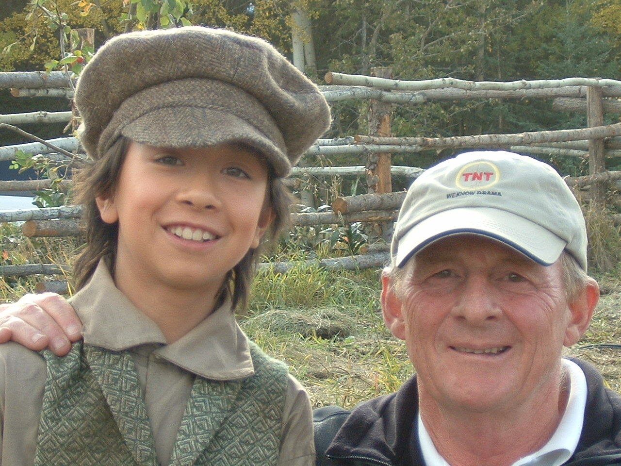 On the set of INTO THE WEST Sept. 2004, Samuel Patrick Chu with Director Robert Dornhelm