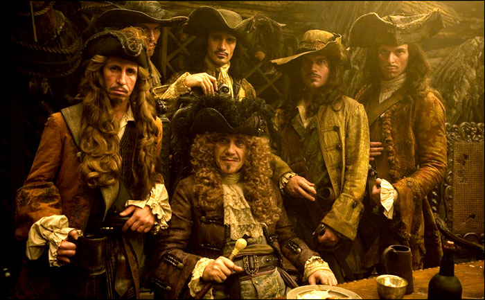 on the set of Pirates of the Caribbean: At World's End