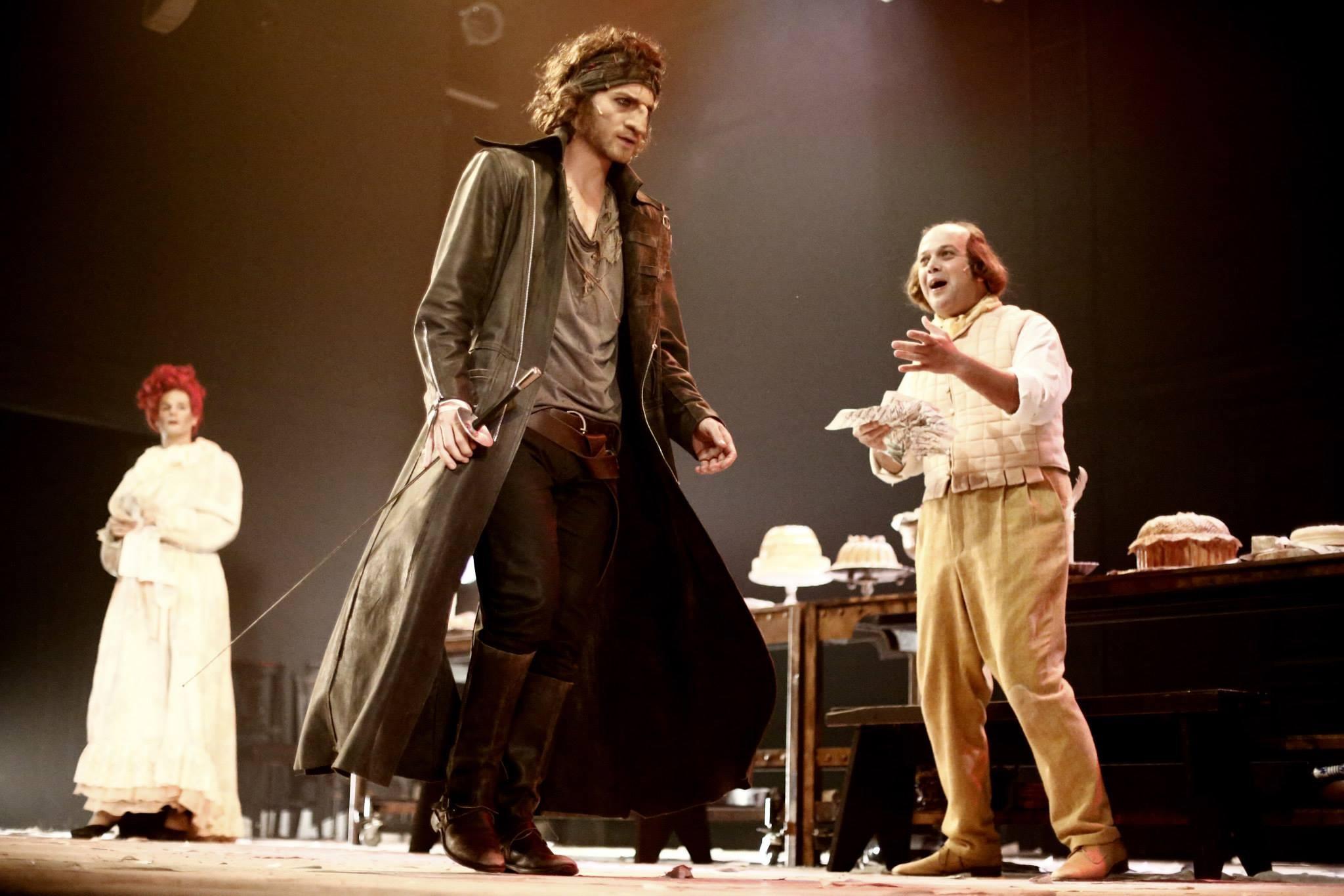 Itay Tiran as Cyrano De Bergerac in the 2013 HaCameri Theater Production of Cyrano De Bergerac.