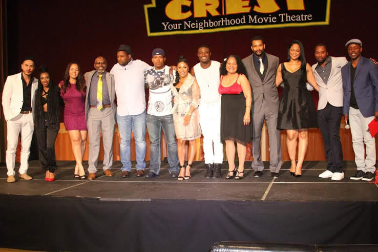 Cast Of Chocolate City on the stage at the Crest Theater.