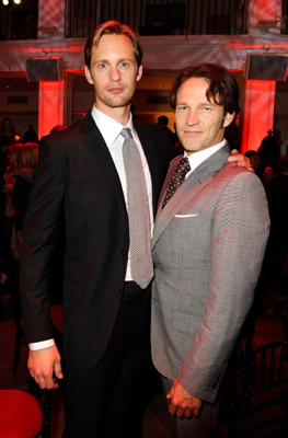 Alexander Skarsgård and Stephen Moyer at event of Tikras kraujas (2008)