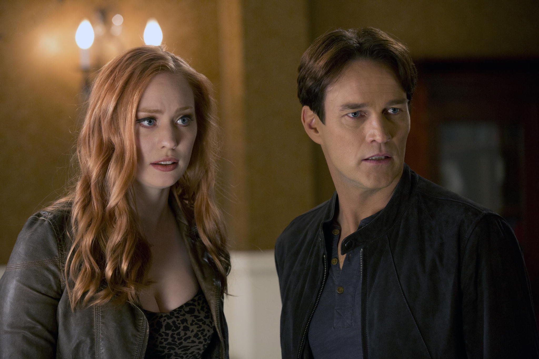 Still of Stephen Moyer and Deborah Ann Woll in Tikras kraujas (2008)