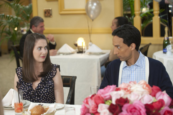 Still of Alison Brie and Danny Pudi in Community (2009)