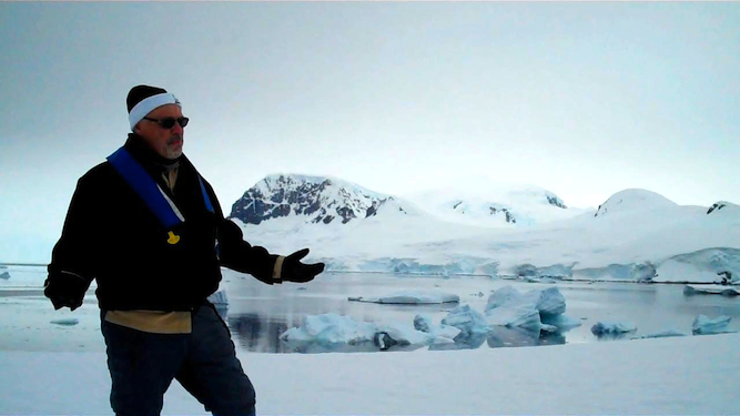 In Antarctica to film 24 mystical mediations.