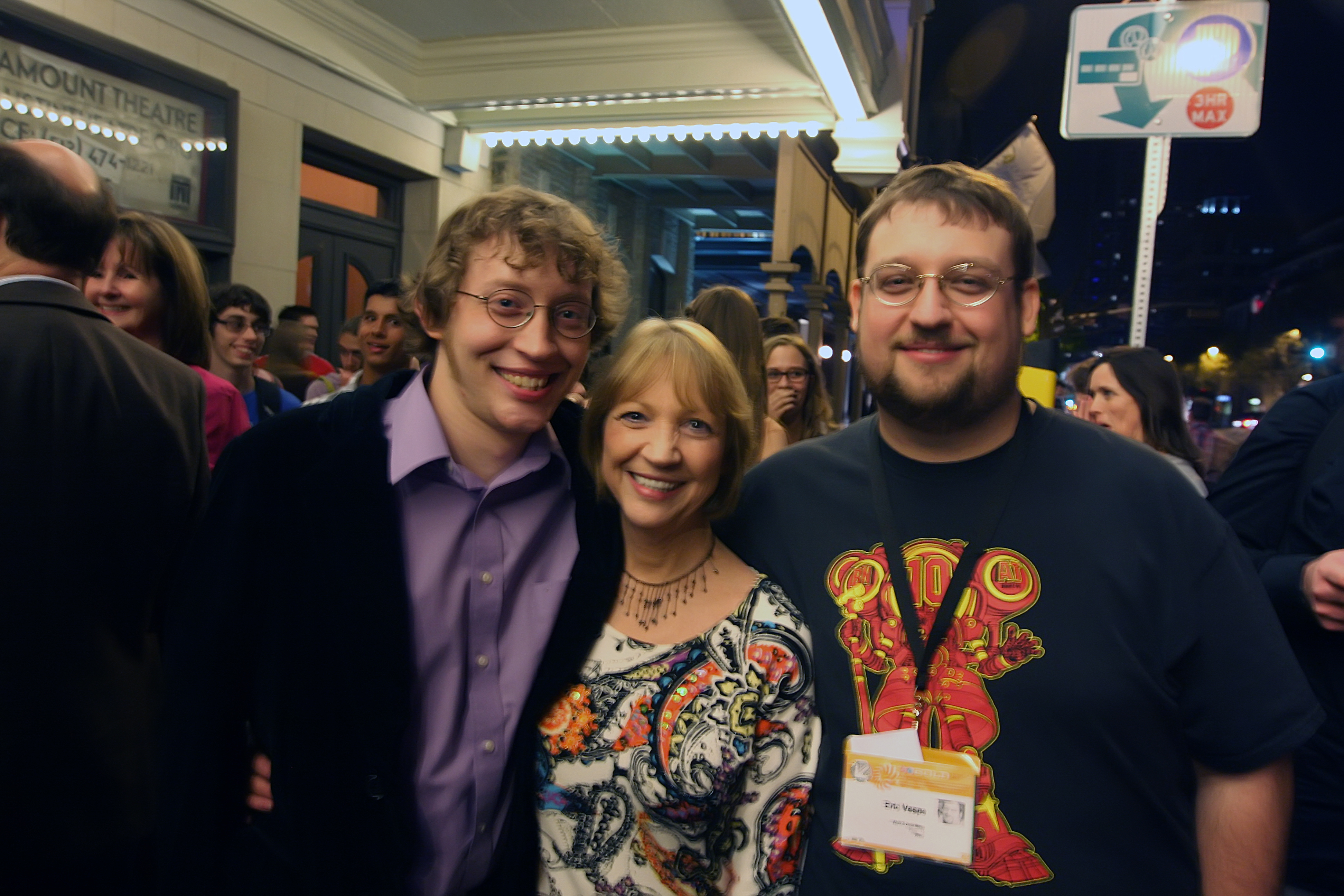 Tony, mom Vicki and brother Eric at the premier of My Sucky Teen Romance at SXSW in Austin.