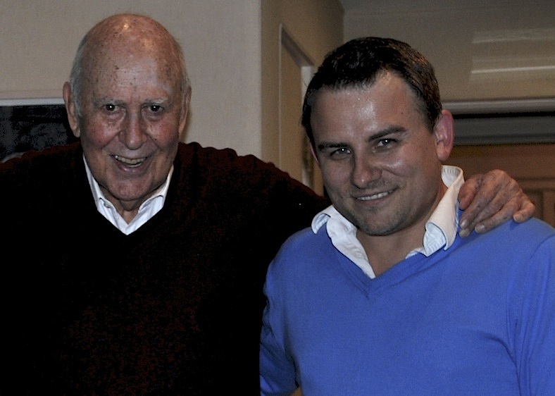 Chris Silber with Carl Reiner.