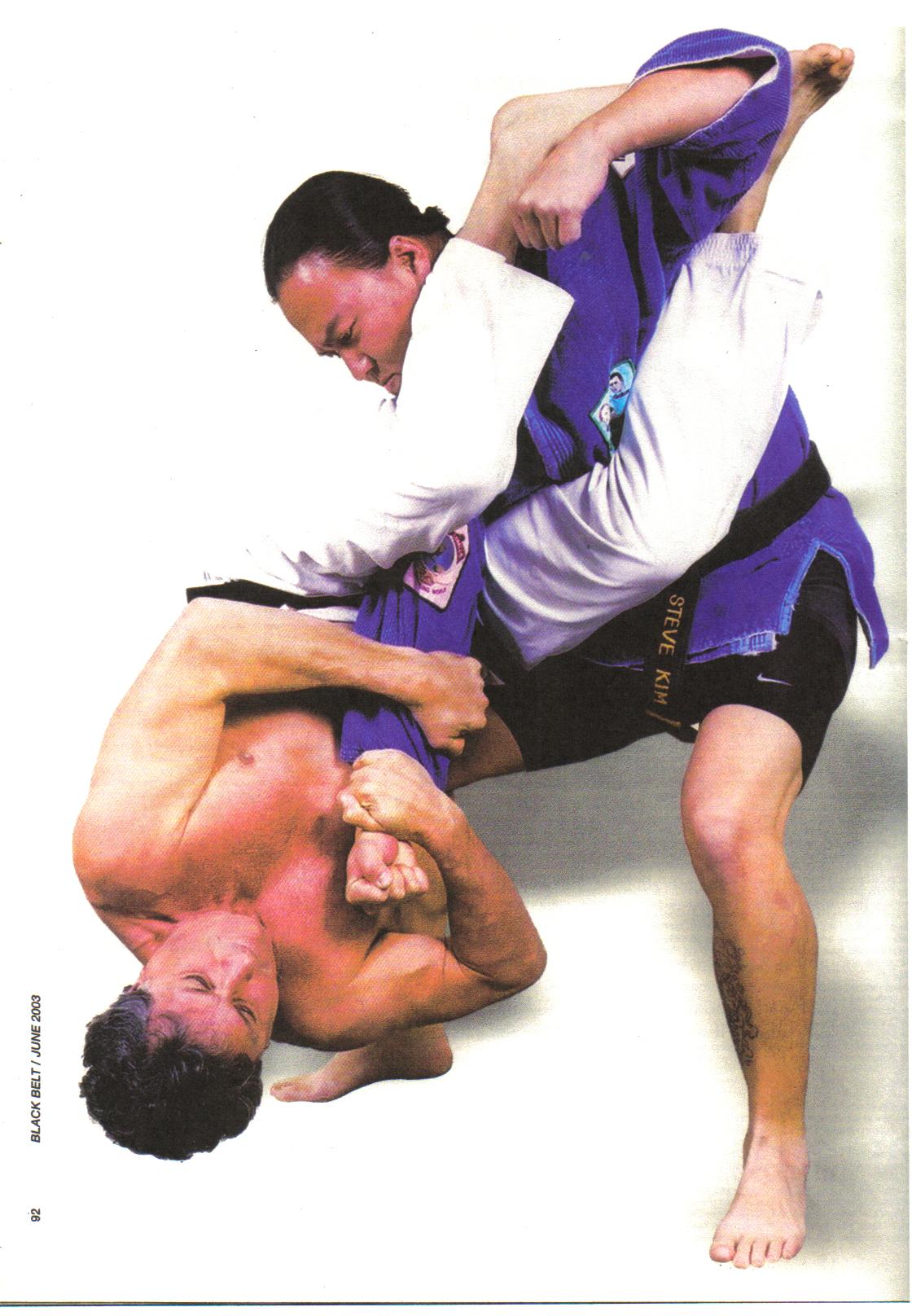 Santos Flaniken and Steve Kim at Black Belt magazine photo shoot