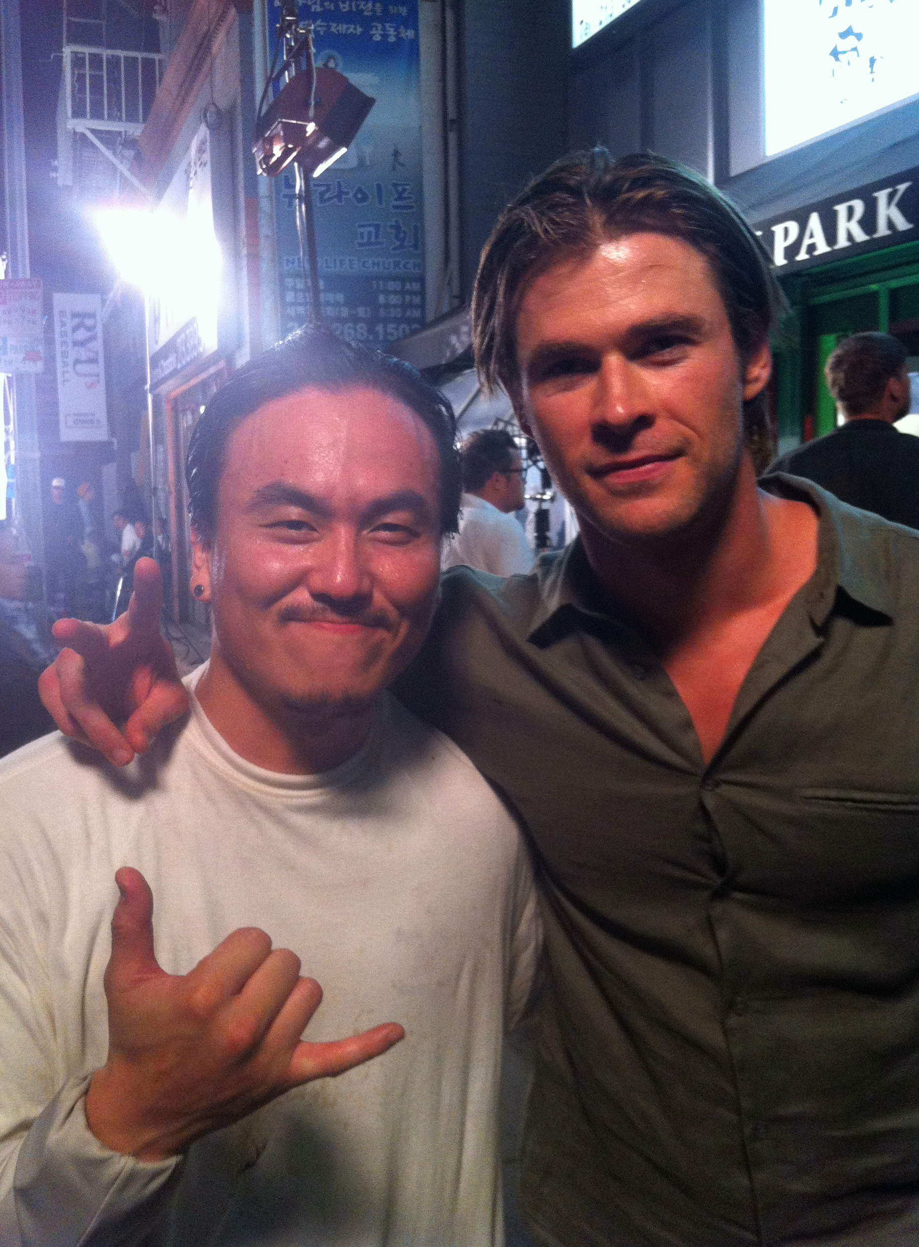 Chris Hemsworth and Steve Kim on Cyber