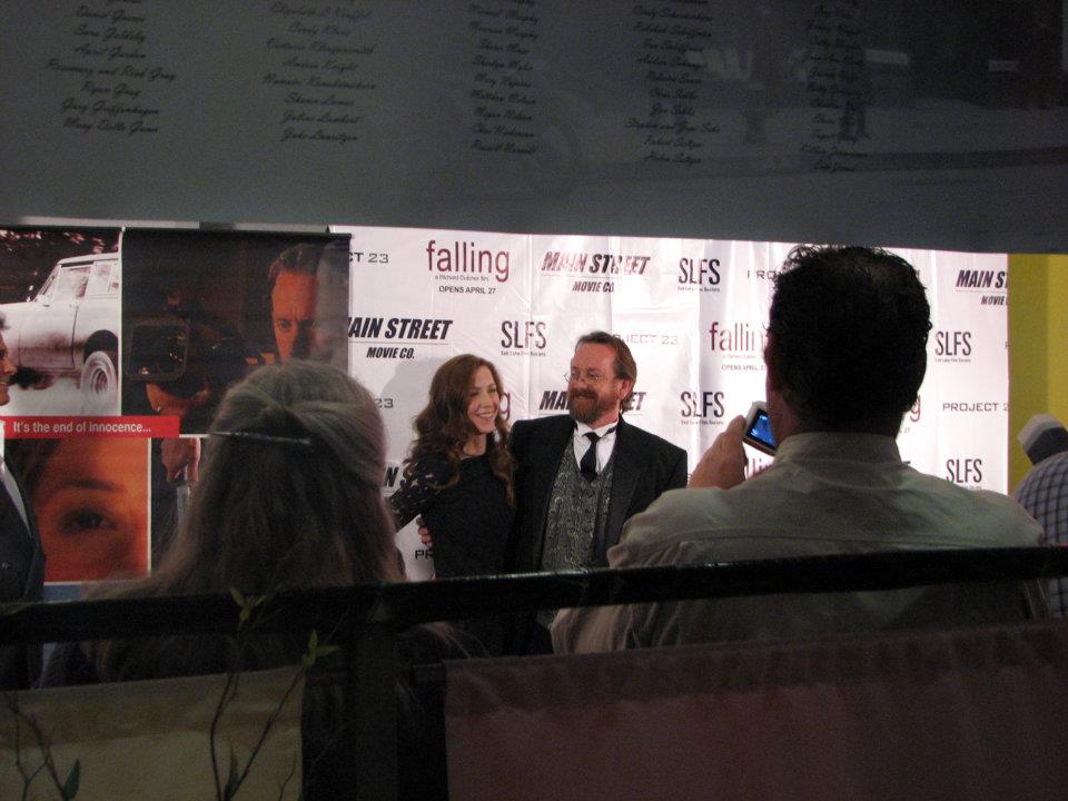 Virginia Reece and Richard Dutcher at Falling premiere