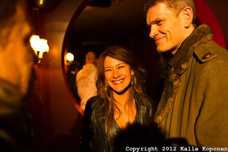 Peta Sergeant and Gotz Otto at an event for Iron Sky, Berlinale 2012