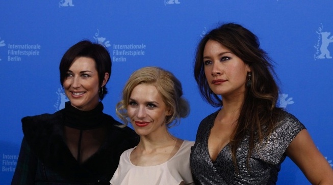Stephanie Paul, Julia Dietze and Peta Sergeant @ 62nd annual Berlinale Film Festival, 2012