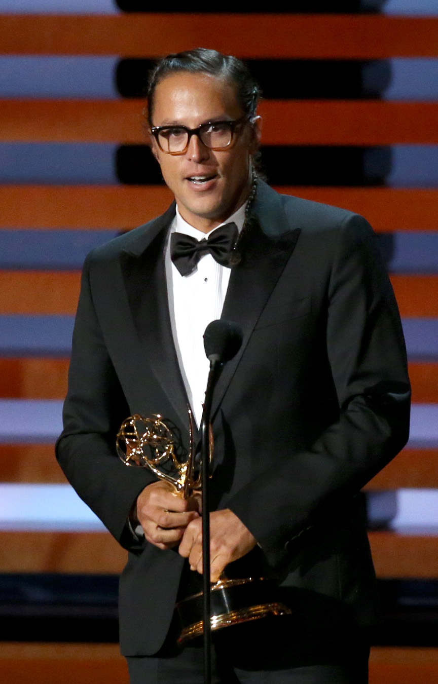 Cary Joji Fukunaga at event of The 66th Primetime Emmy Awards (2014)