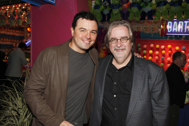 Matt Groening and Seth MacFarlane