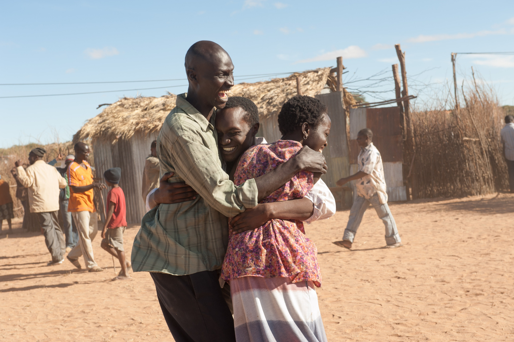 Still of Arnold Oceng, Ger Duany and Kuoth Wiel in The Good Lie (2014)