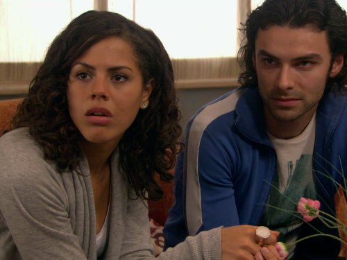 Still of Lenora Crichlow and Aidan Turner in Being Human (2008)