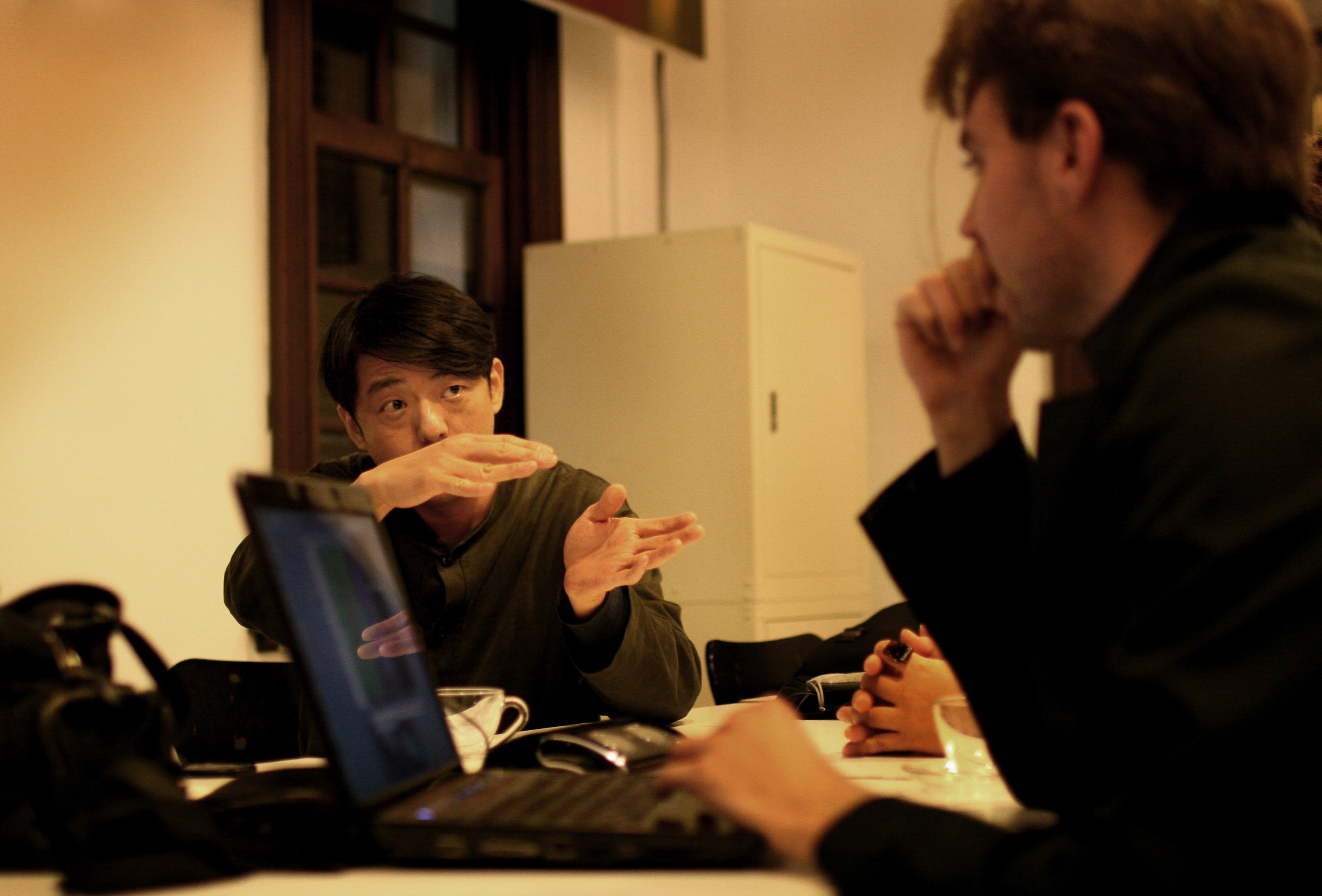 Lim Giong working with David verbeek(foreground)