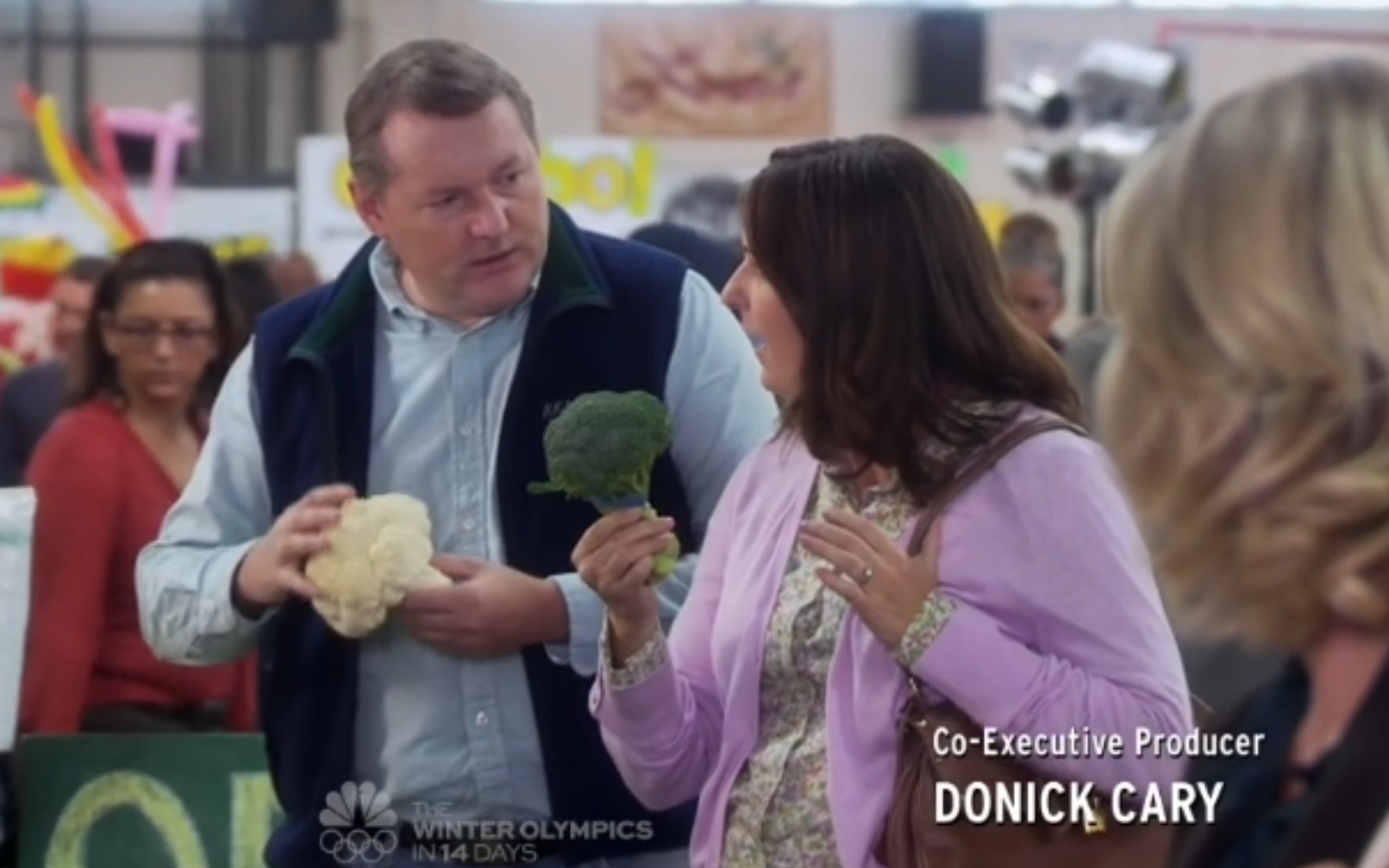 Parks and Recreation (Farmers Market) Tony Forsmark, Kristen Hensely-Sweeney and Amy Poehler