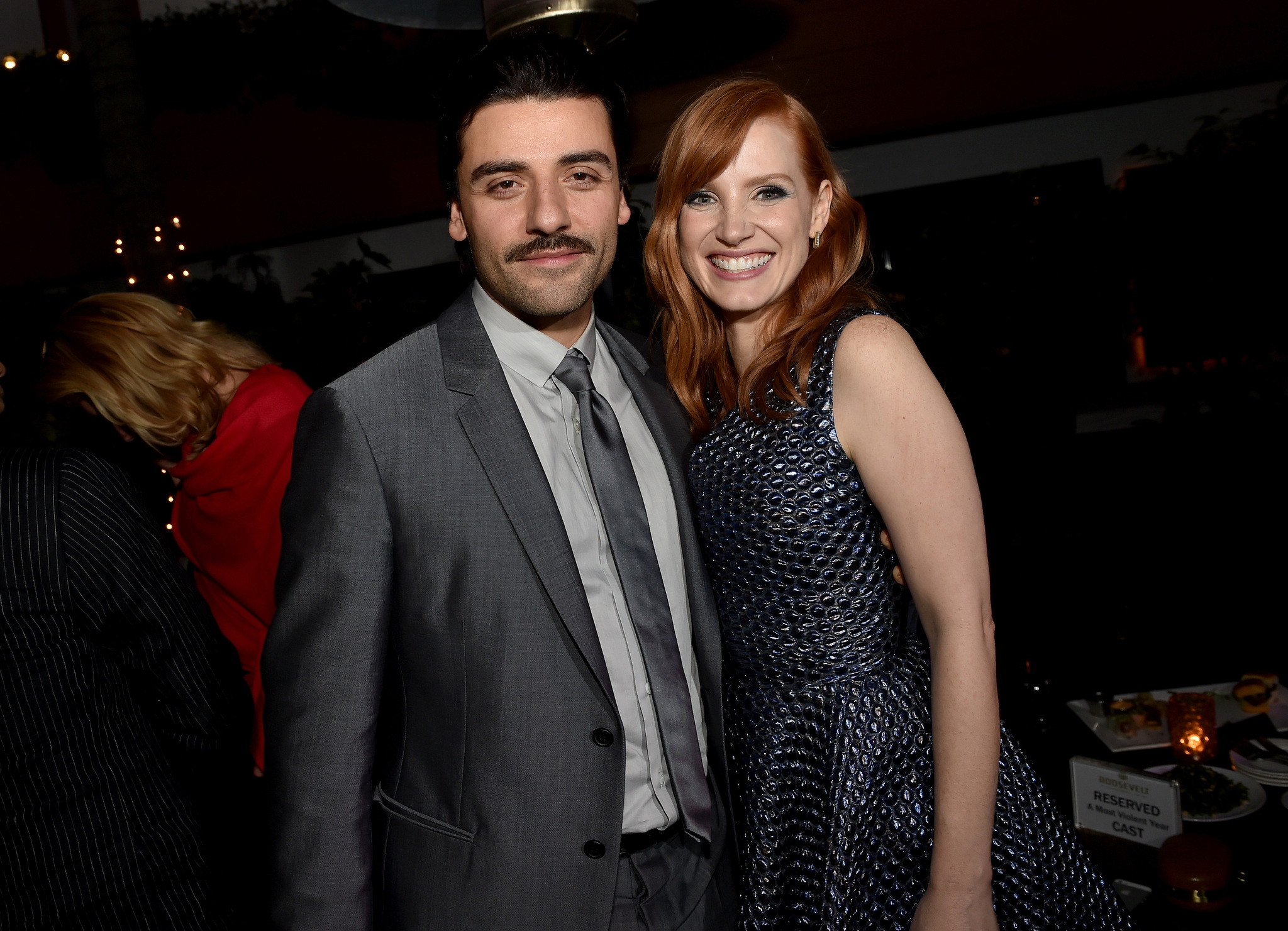 Oscar Isaac and Jessica Chastain at event of A Most Violent Year (2014)