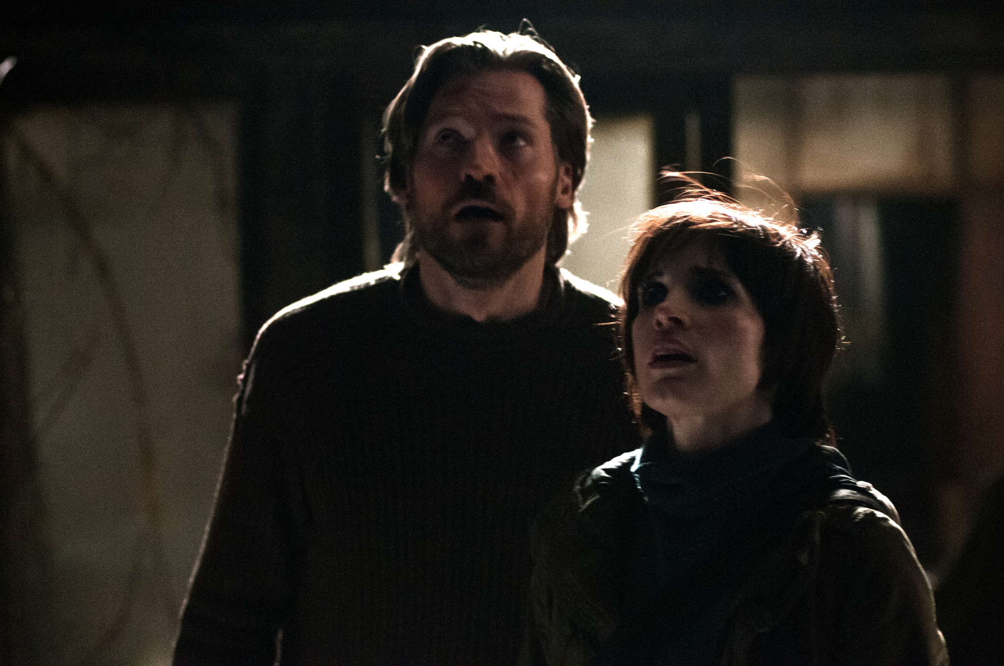 Still of Nikolaj Coster-Waldau and Jessica Chastain in Mama (2013)