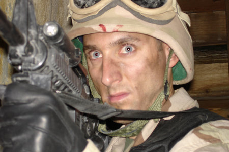 Paul J. Alessi as Sgt. Chris Johnson of the US Marine Corp.