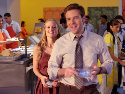 Still of Pippa Black and Ben Rappaport in Outsourced (2010)