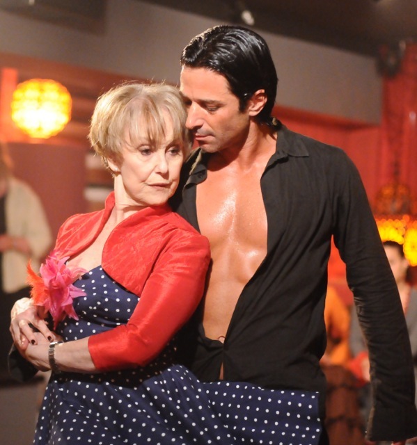 Still of Una Stubbs and Jake Canuso in Benidorm Series 3