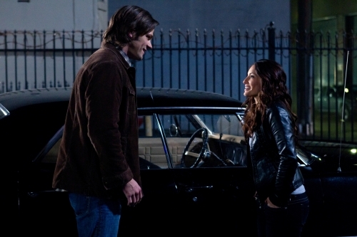 Still of Jared Padalecki and Erica Cerra in Supernatural (2005)