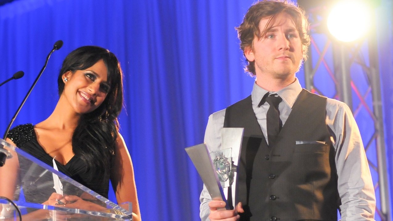Agam Darshi & Jesse Moss at the 2011 Leo Awards.