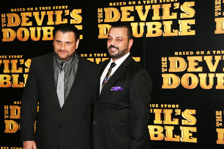 Mem Ferda with Latif Yahia at the UK PREMIERE of THE DEVIL'S DOUBLE (2011) August 1st , London