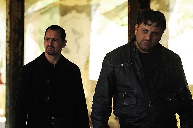 Mem Ferda as Andriy (right) and John Kazek as Dimitri (left) : LEGACY (2010)