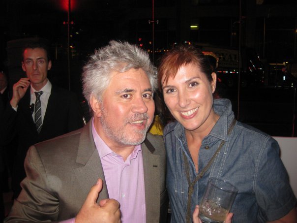 Julie 'Bob' Lombardi with Pedro Almodovar