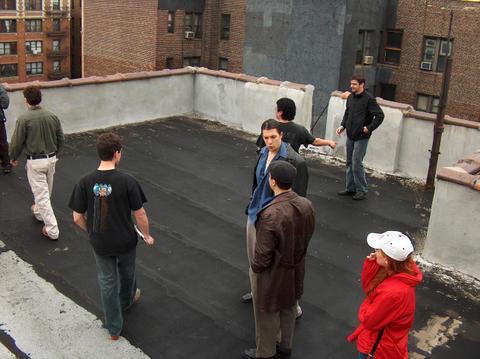Roof Top Bronx NYC on Location For Feature 