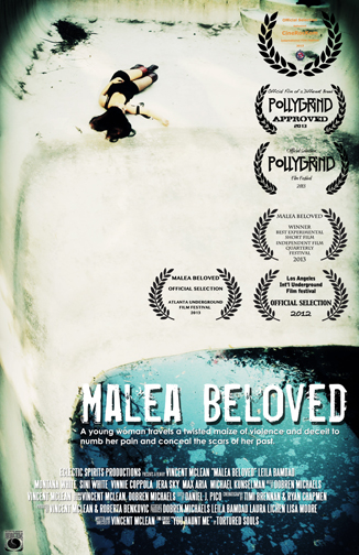 Official poster MALEA BELOVED Winner Best Experimental Short Film IFQ Festival 2013