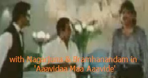 with Nagarjuna & Bramhanandam in 'Aavidaa Maa Aavide'