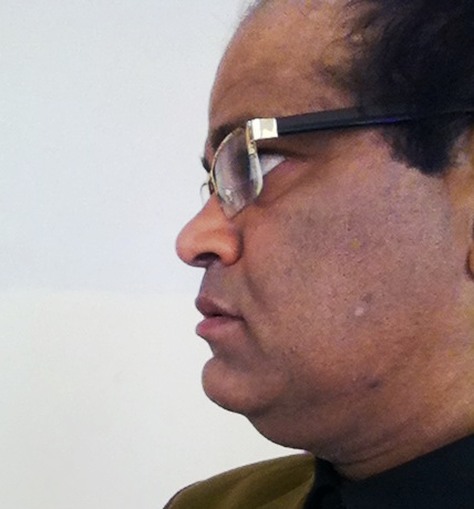 Profile - left side of face. Photo taken in March 2015 at Hyderabad.