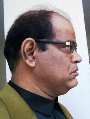 Profile right side of face. Photo taken in March 2015 at Hyderabad.