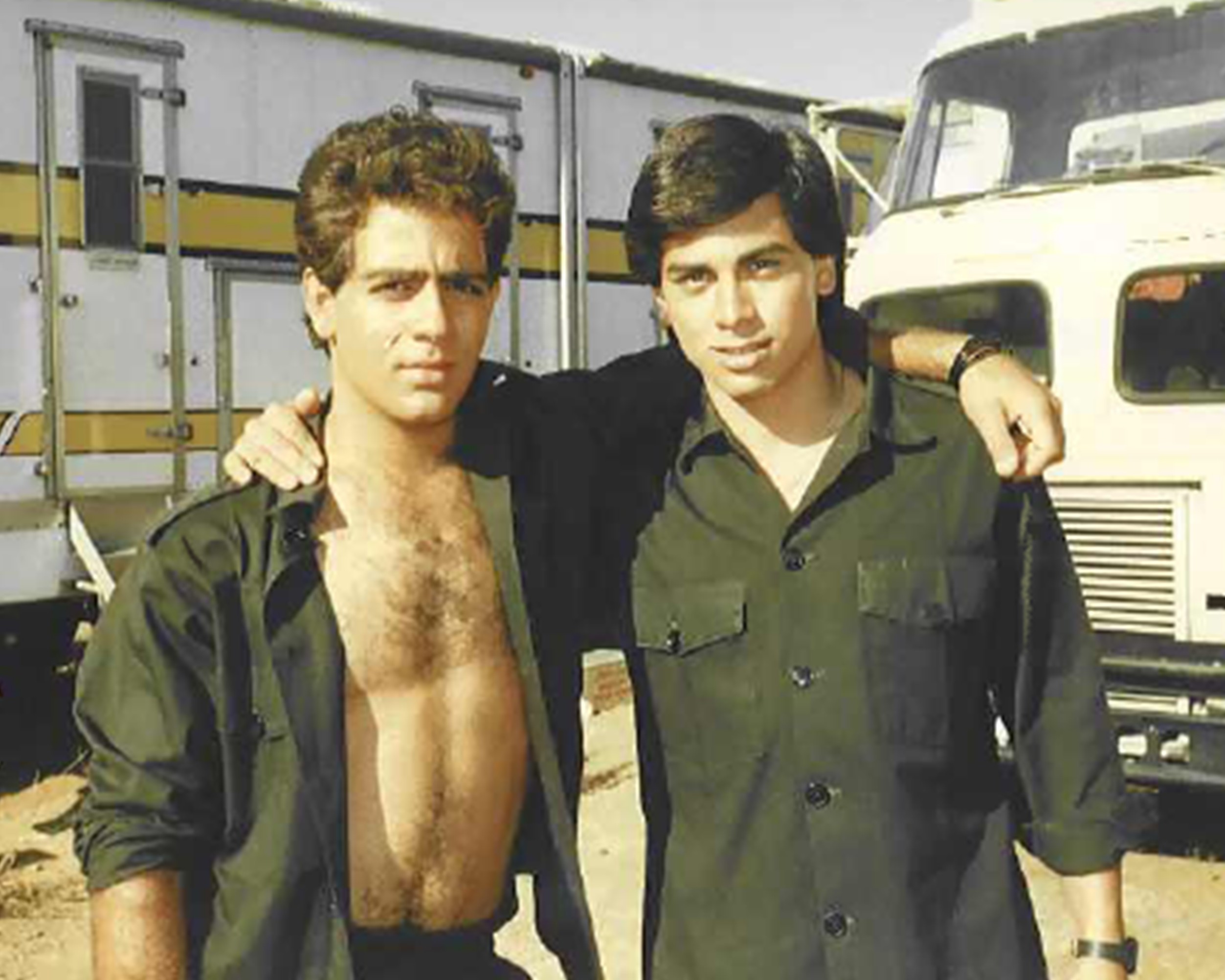 Robert Hallak and John Prudhont during filming of their Guest-Star Roles in the 3rd Episode, 