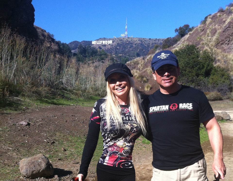 Eileen and John Prudhont hiking in Griffith Park 2011