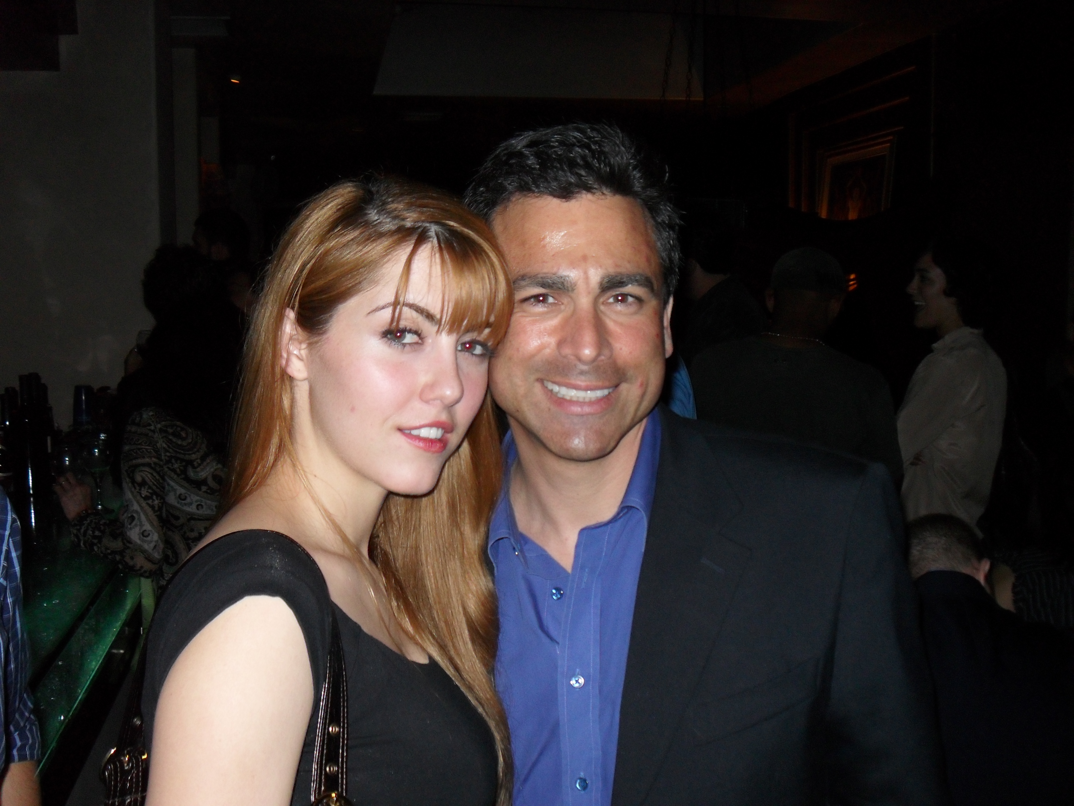 Yvonne Zima and John Prudhont at the Meeting Spencer Wrap Party in Beverly Hills